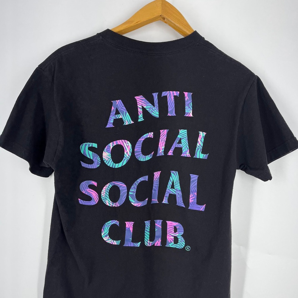 Anti Social Social Club Kiss The Wall Palm Logo T-Shirt Mens Streetwear Tee SZ M - Picture 4 of 12
